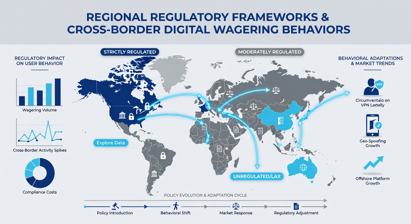 Illustration of payment flow adjustments and VPN routing used in response to varying regional wagering regulations